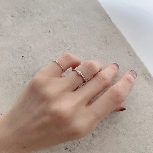 N°6 PTarm classy combination ring 0.3ct